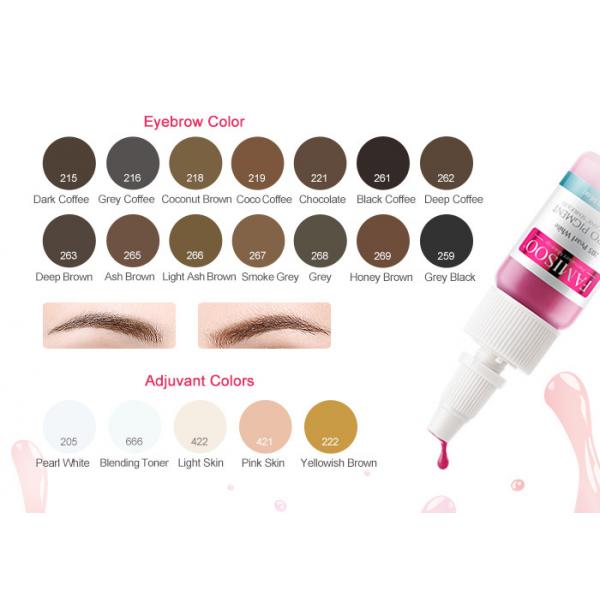 Quality Long Lasting Permanent Makeup Pigments , Lips / Eyeliner / Eyebrow Tattoo Ink for sale