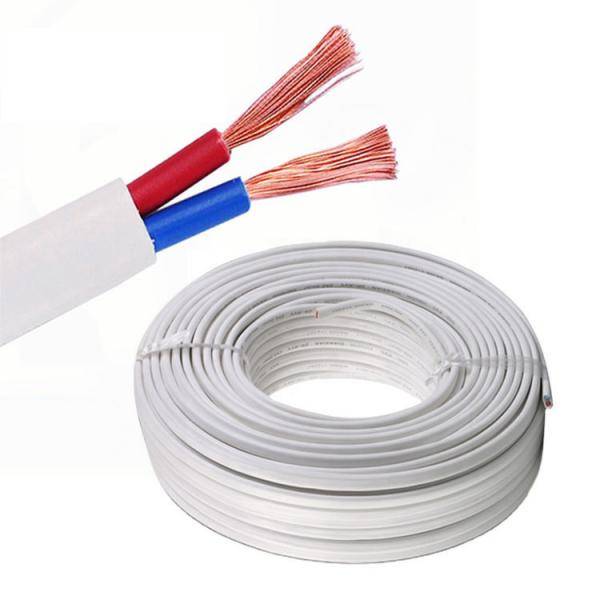 Quality RVVB 2x0.5mm Multi Core Flexible Power Cable Flat Electrical Wire for sale