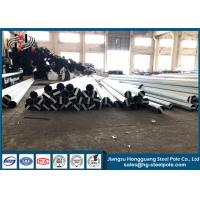 Quality 40 - 60FT Octagonal Steel Pole Electrical Power Galvanized Pole Longlife Time for sale