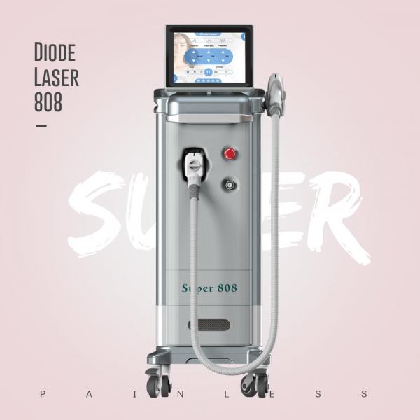 Quality No Pain 3 Waves Diode Laser Hair Removal Machine 1200W for sale