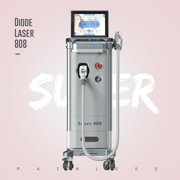 Quality No Pain 3 Waves Diode Laser Hair Removal Machine 1200W for sale