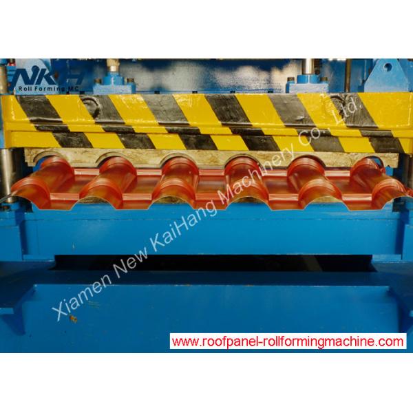 Quality Metal Roof Glazed Tile Roll Forming Machine , Roof Tile Manufacturing Machine for sale