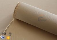 China 1200℃ Fiberglass Cloth roll Fire Blanket 1.3mm 1200g Brown High Silica Fabric factory