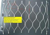 China Knotted Plain Inter Woven Stainless Steel Wire Mesh Fence Hand Made For Zoo Netting factory