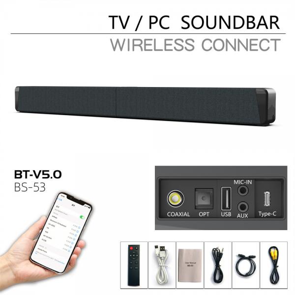 Quality Hdmi Input Soundbar Portable Sound Bar Speaker Universal Compatible 60Hz-20KHz for sale