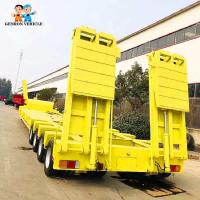 China Transportation Roadroller  25 Ton JOST Heavy Duty Low Bed Trailers for sale