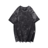 China                  Customize Women&prime;s Tee Cotton Tie Dye T-Shirt Plain Oversized Black T-Shirts with 280GSM for Girl              factory