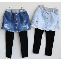 Quality Slim Fit Stretch Denim Skirt Pants Girls Fashion Kids Jeans Jrt11 for sale