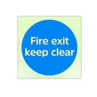 China OEM Photoluminescent Fire Signs Self Luminescent Exit Signs For Fire Door Keep Shut factory