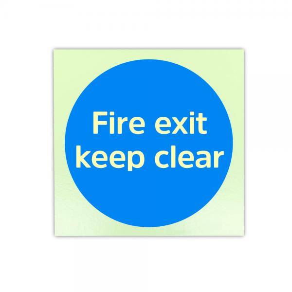 Quality OEM Photoluminescent Fire Signs Self Luminescent Exit Signs For Fire Door Keep Shut for sale