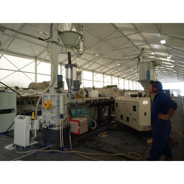 Quality Big Dia HDPE Solid Pipe Production Line , Plastic Pipe Production Line PLC Automatic for sale