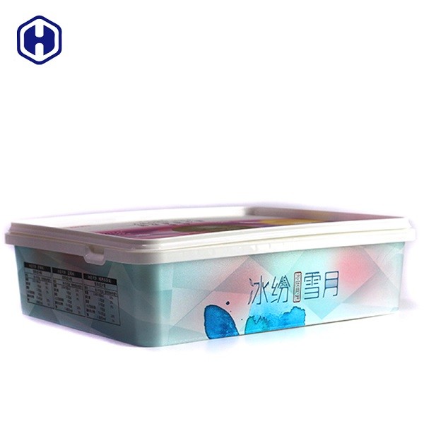 Quality Recyclable Plastic Cookie Boxes 2600ml 400g A4 Shape Hot Filling Available for sale