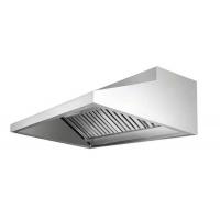 China EH-115 Silver Commercial Stainless Steel Exhaust Hood With Filter For Kitchen factory