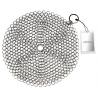 China Stainless Steel 316 Wire Mesh Curtain Cast Iron Pan Chainmail Scrubber Round Shape factory
