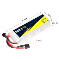 China Hardcase RC Car Lipo Battery 11.1V 3s 6500mah 60C /120c Rc Toy Accessories factory