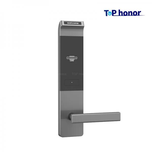 Quality RFID Card Smart Electronic Door Handle Lock Semiauto Aluminium Alloy For For for sale