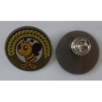 China custom  bee metal  printing pin  badge, lapel pin, gift badge factory