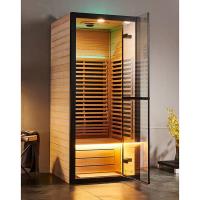 Quality Canadian Hemlock Spectrum 1 Person Dry Steam Infrared Sauna Room Home Spa for sale
