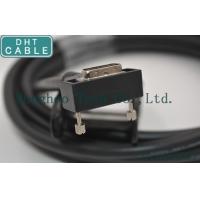 China Right Angle Camera Link Cable MDR Overmolding Black Color With Screw Locking for sale