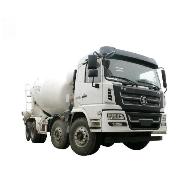 China Mobile Heavy-Duty Shancman 8X4 Chassis Concrete Mixer Truck on-Site Hydraulic Discharge factory