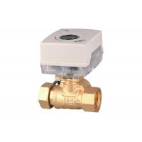 China Hydronic Motor Operated Ball Valve , DC12V Zone Valve Thermostat factory