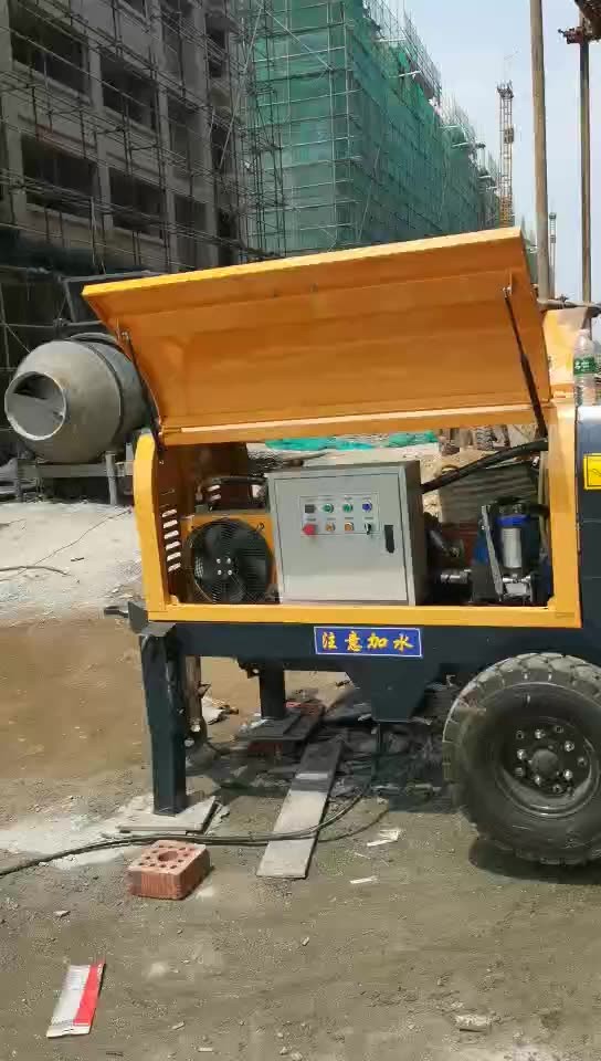 China Low fuel consumption concrete pump new trailer-mounted concrete pump factory