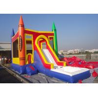 China Castle Type PVC Tarpaulin Inflatable Jumping Castle With Slide Inflatable Bouncer Castle factory