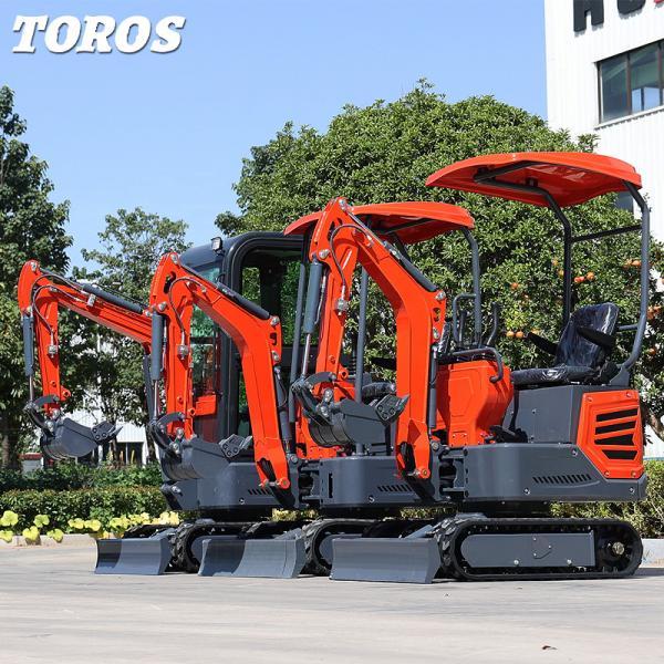 Quality High Efficiently 1.2T Mini Crawler Excavator For Landscaping Gardening for sale