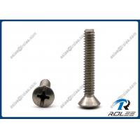 China Combo Drive Philips Oval Head Machine Screws, Stainless Steel 18-8 / 304 /316 factory