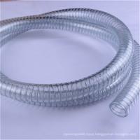 china Food grade water suction spring vacuum pvc steel wire reinforced hose pipe