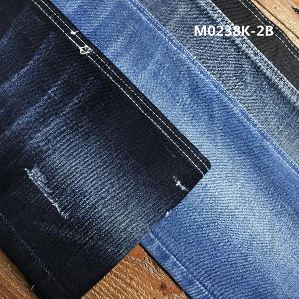 Quality 10.5 oz Jeans Black Backside Cotton Polyester Denim Fabric 58 Ctn 40 Poly 2 Spx for sale