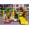 China Dinosaur Park Inflatable Bounce Slide Combo Jumping Castle With Slide For Inflatable Games factory
