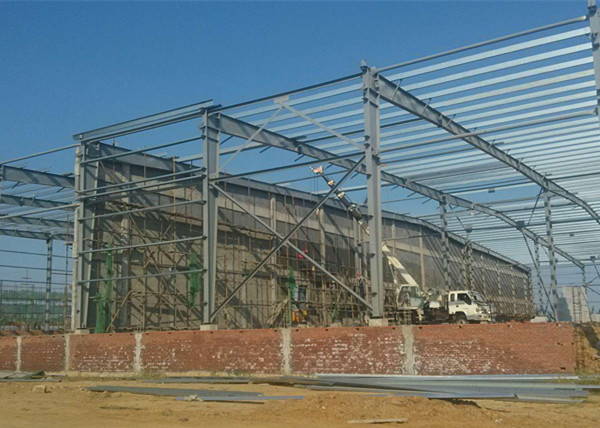 Quality Light Steel Frame Workshop Buildings Paint / Galvanized With 50 Years Lifespan for sale