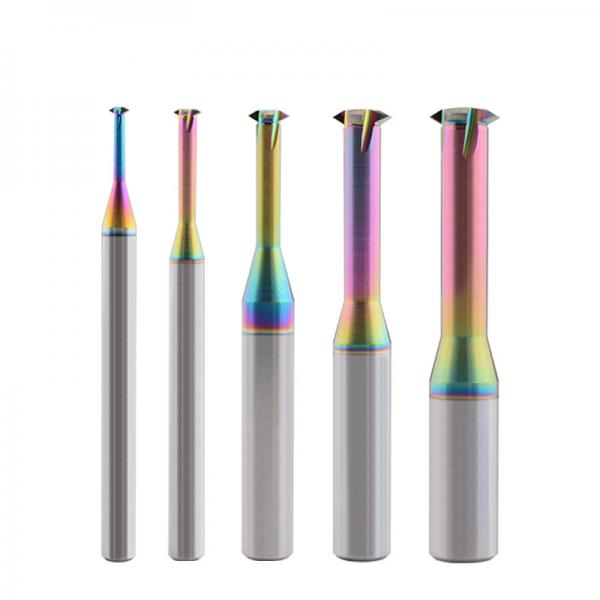 Quality DLC Coating Threading End Mill Single Tooth 60 Degree For Aluminum for sale