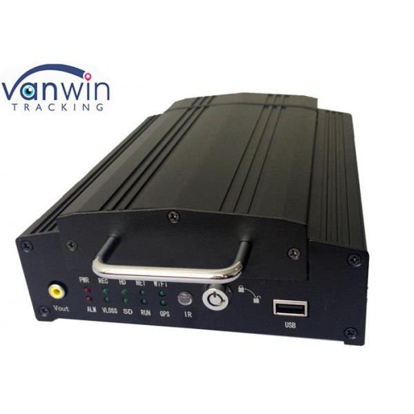 Quality 4CH / 8CH Mobile vehicle DVR , Wireless SD Card 3G H.264 DVR PTZ Control for sale