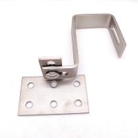 Quality A4 Stainless Steel Solar Panel Custom Mounting Adjustable Tile Roof Hook for sale