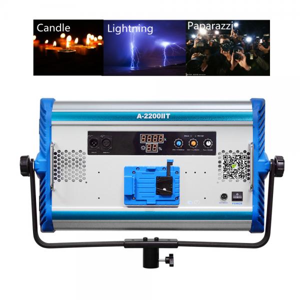 Quality 100w bi color soft LED Professional video studio camera light panel Photographic Lighting 10 Effects DMX for sale