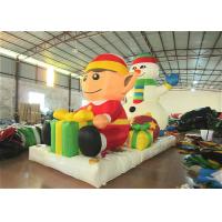 China Commercial Snowman Large Christmas Inflatables , Cartoon Inflatable Holiday Decorations factory
