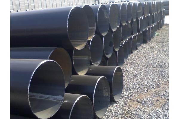 Quality Black Painted LSAW / ERW Welded Steel Pipe , Seamless Carbon Steel Pipe For for sale