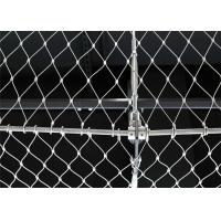China Ferruled Stainless Steel Wire Rope Fence Mesh 7x7 1.5mm Architectural Stainless Steel Wire Mesh for sale