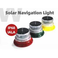 Quality Flashing IP68 Boat Navigation Lights 3-4nm Visibility Solar Powered Boat Lights for sale