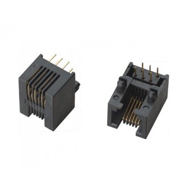 Quality 6P6C / 6P4C / 6P2C / 90 Degree RJ11 RJ45 Shielded Connector  Plastic Ethernet Single Port for sale