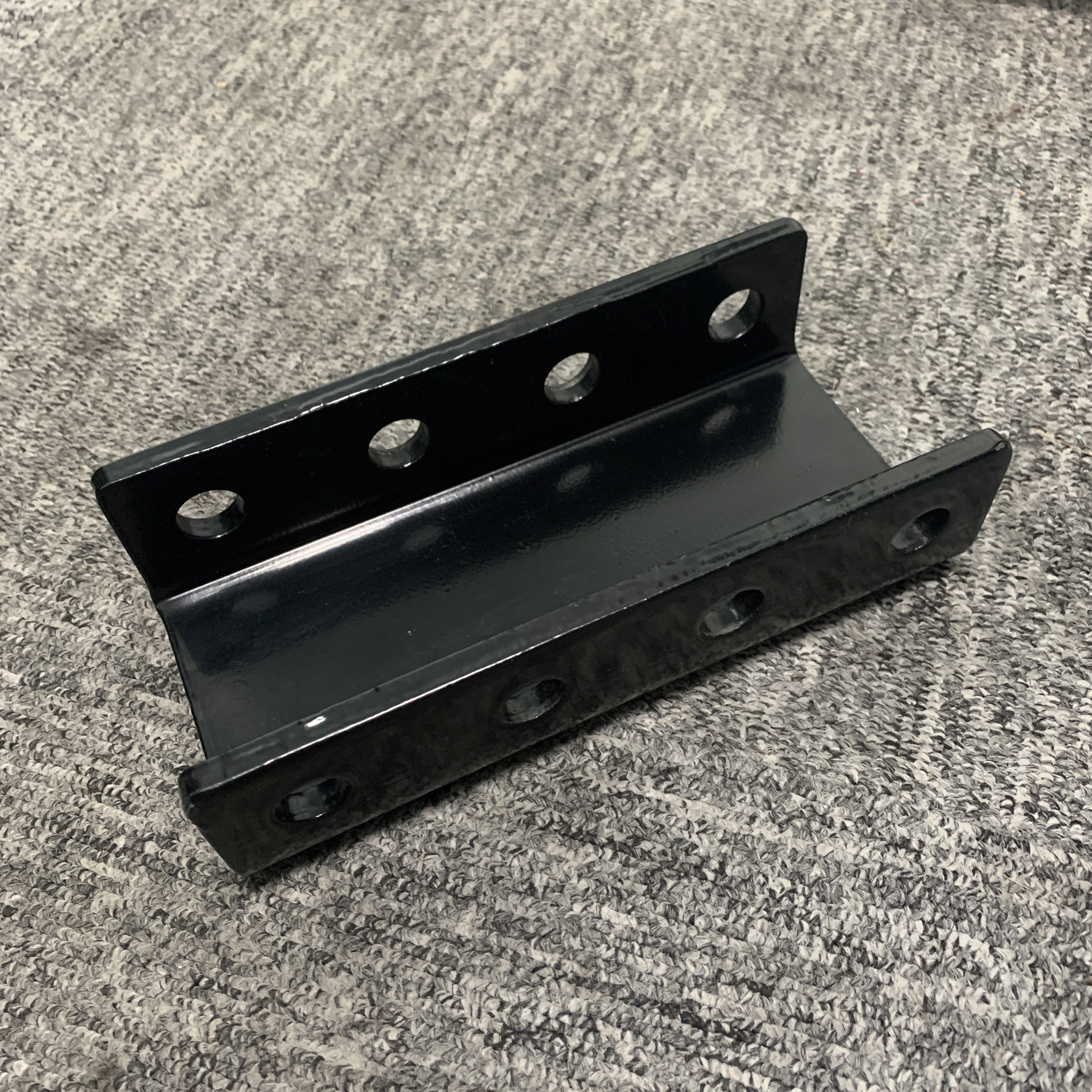China Black Powder Coated Steel Lunette Eye Channel 4 Hole 3 Position for sale