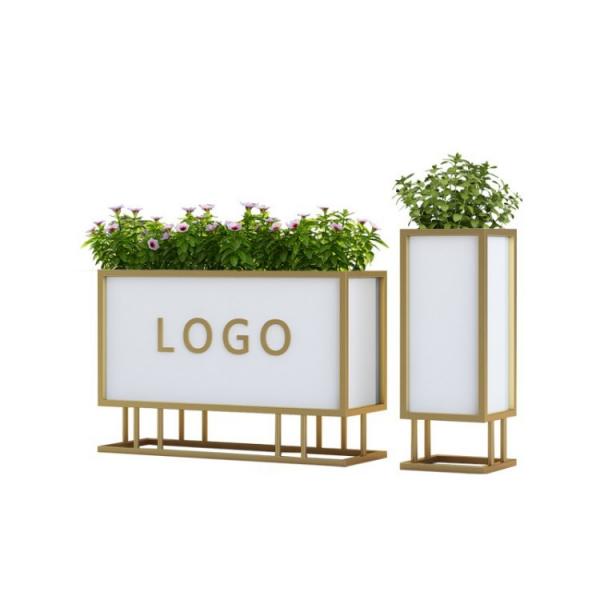 Quality Customized Square Metal Plant Pots Outdoor Steel Rectangular Planters for sale