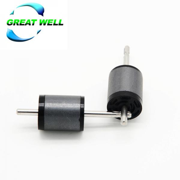 Quality 19X20 Injection Molded Ferrite Ndfeb Small Cylinder Magnets Rotor With Shaft for sale