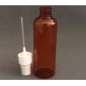 China Dark Brown PET Round Shoulder 100ml Spray Bottle For Alcohol Disinfectant factory