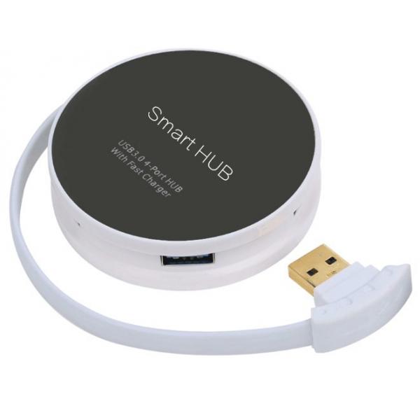 Quality Fast Charging Smart Round Adapter 4 Ports USB HUB for sale