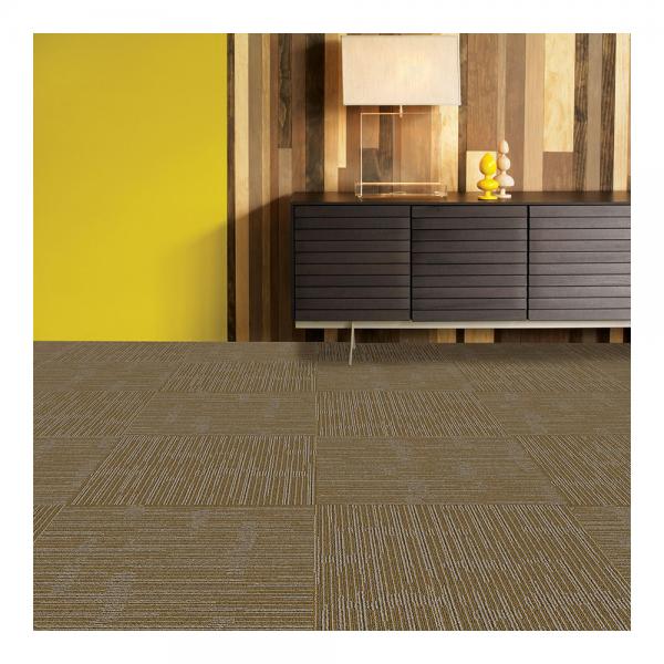 Quality Washable Commercial Modular Carpet With PVC Backing 20x20 Inch for sale