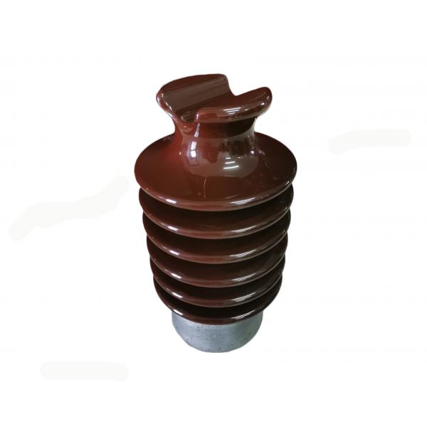 Quality Bright Brown Glazed OEM 22kV Porcelain Line Post Insulator for sale