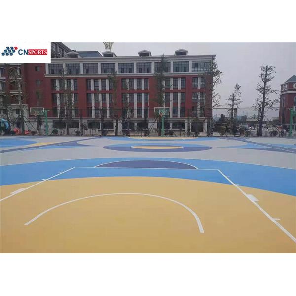 Quality Wooden Texture Outside Basketball Court Flooring Soundproof for sale